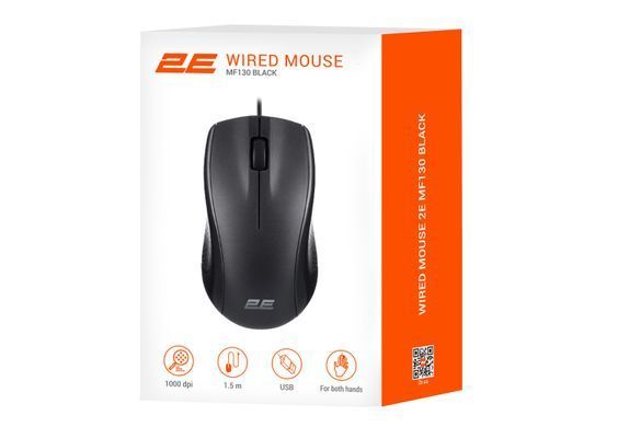 Миша 2E MF130 USB Black 2E-MF130UB фото