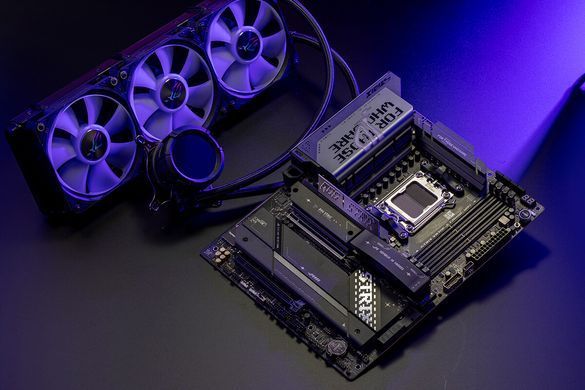 ASUS Материнcька плата ROG STRIX X870E-E GAMING WIFI sAM5 X870E 4xDDR5 M.2 HDMI WiFi BT ATX 90MB1IB0-M0EAY0 фото