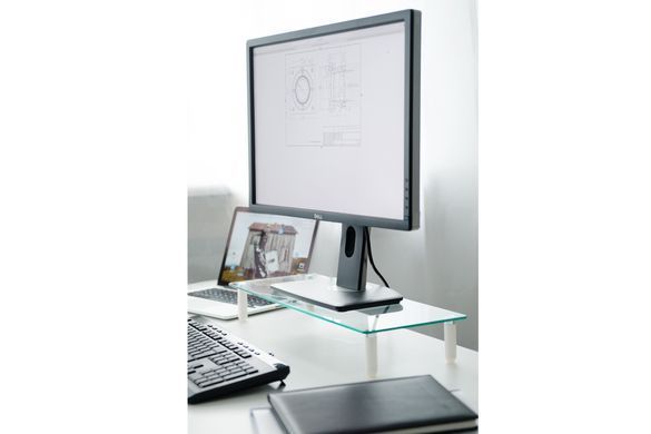 Digitus Подставка для монитора DIGITUS Universal glass monitor riser, до 20кг DA-90358 фото