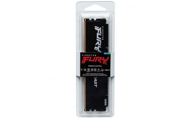 Пам'ять ПК Kingston DDR5 16GB 6000 FURY Beast Black KF560C40BB-16 фото
