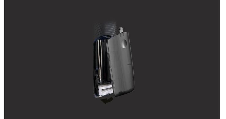 Remington Тример Trim & Fit, ААх1, вібраційний мотор, насадок-3, чохол, титан.напил., чорний NE8000 фото
