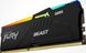Пам'ять ПК Kingston DDR5 16GB KIT (8GBx2) 6000 FURY Beast RGB 21 - магазин Coolbaba Toys
