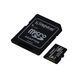 Карта пам'яті Kingston microSD 128GB C10 UHS-I R100MB/s + SD 2 - магазин Coolbaba Toys