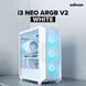Zalman Корпус I3 Neo ARGB V2 без БП, 2xUSB3.0, 1x Type C, 4x120мм, ARGB, VGA 355мм, LCS ready, TG Side Panel, ATX, белый 2 - магазин Coolbaba Toys
