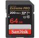 Карта пам'яті SanDisk SD 64GB C10 UHS-I U3 R200/W90MB/s Extreme Pro V30 1 - магазин Coolbaba Toys