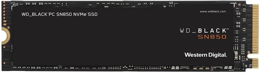 Накопитель SSD WD M.2 1TB PCIe 4.0 Black SN850X WDS100T2X0E фото