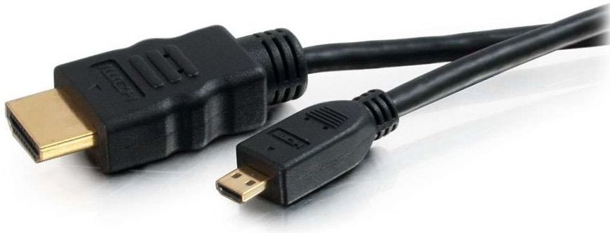 Кабель перехідник C2G HDMI micro > HDMI 0.5м 10.2Гбс CG82026 фото