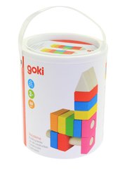 Конструктор дерев'яний goki Будівельні блоки (рожевий) 58589 - купити в інтернет-магазині Coolbaba Toys