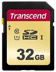 Карта пам'яті Transcend SD 32GB C10 UHS-I R95/W60MB/s TS32GSDC500S фото