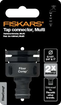 Конектор для крана Fiskars FiberComp Multi, 1/2, 3/4, 1" 1027056 фото