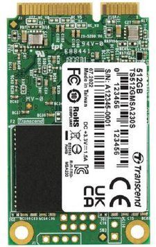 Transcend Накопичувач SSD mSATA 512GB SATA 230S TS512GMSA230S фото