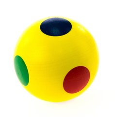 Nic Кулька дерев'яна в крапочку жовтий NIC2198 - купити в інтернет-магазині Coolbaba Toys