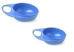 Тарелка Nuvita для кормления Easy Eating глубокая 2шт. Синяя NV8431Blue фото