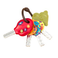 Розвиваюча іграшка - СУПЕР-КЛЮЧИКИ (світло, звук, томатний) - купити в інтернет-магазині Coolbaba Toys