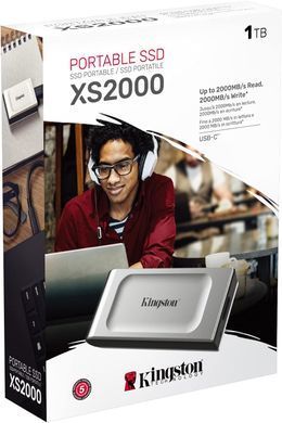 Kingston Портативний SSD Kingston 1TB USB 3.2 Gen 2x2 Type-C XS2000 SXS2000/1000GA фото