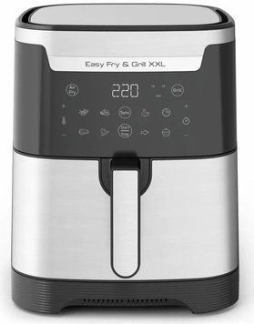 Tefal Мультипіч EasyFry&Grill XXL, 1830Вт, чаша-6.5л, сенсорне керув., 8 програм, пластик, черно-сірий EY801D15 фото