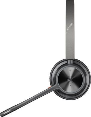 Poly Гарнітура комп'ютерна стерео On-ear Voyager 4320-M з адаптером BT700, USB-C, Bluetooth, всеспрямований, Acoustic fence, сертифікат Microsoft Teams, чорний 77Z30AA фото
