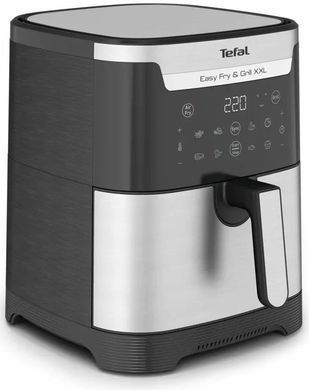 Tefal Мультипечь EasyFry&Grill XXL, 1830Вт, чаша-6.5л, сенсорное управл., 8 програм, пластик, серо-черный EY801D15 фото