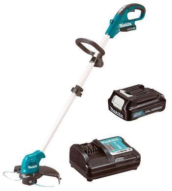Makita Тример садовий UR100DWAE акумуляторний CXT, 10.8 В 2х2ач, 230мм, 3 кг UR100DWAE фото