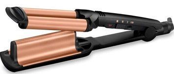 BaByliss Плойка, гофре , 85Вт, темп.режимів-3, 160-210С, природні хвилі, кераміка, турмалін , чорний W2447E фото