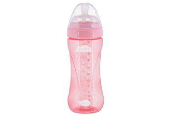 Nuvita Детская бутылочка 6052 Mimic Cool 330мл 4+ Антиколиковая розовая NV6052PINK фото