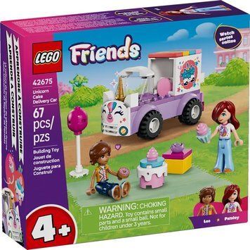 LEGO Конструктор LEGO Friends Автомобіль для доставки тортів з єдинорогами 42675 фото