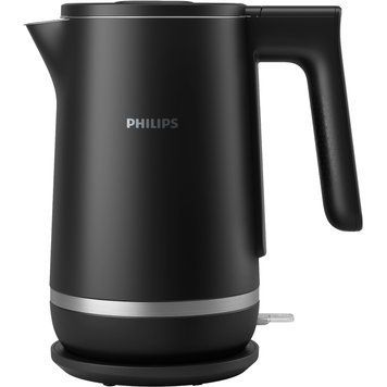 Philips Електрочайник Double Walled Kettle, 1.7л, Strix, з повійними стінками, чорний HD9395/90 фото