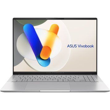 ASUS Ноутбук Vivobook S 16 M5606KA-RI014 16" 3K OLED, AMD AI 5 340, 16GB, F1TB, UMA, NoOS, Серебристый 90NB1593-M000F0 фото