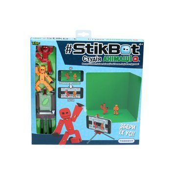 Игровой набор для анимационного творчества STIKBOT &ndash; СТУДИЯ АНИМАЦИИ (2 экскл. фиг.,штатив,сцена) TST617_UAKD фото