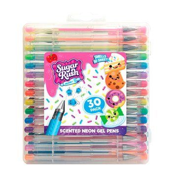 Набор ароматных гелевых ручек серии "Sugar Rush" - НЕОН (30 шт.) 31040 фото