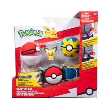 Ігровий набір POKEMON W15 - ПОЯС З ПОКЕБОЛАМИ ПІЧУ (пояс, 2 покеболи, ігрова фігурка) PKW3643 фото