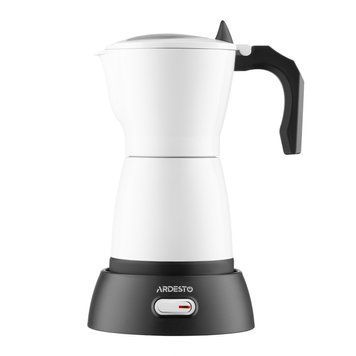 ARDESTO Кавоварка електрична гейзерна 0.3л, мелена, білий CMM-X300W фото
