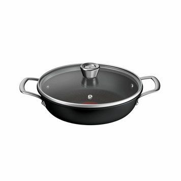Tefal Saute pan Tefal Excellence+, with lid, 24 cm, aluminum, glass, bakelite, black G3308802 фото