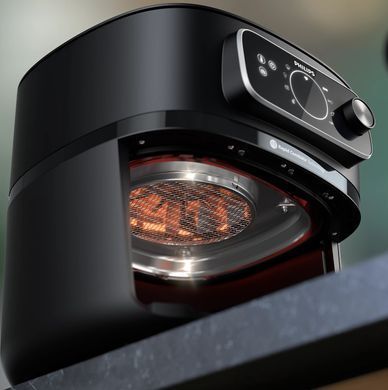 Philips Мультипіч Ovi Combi Connected, 2200Вт, чаша-8.3л, механічне керув., 22 авто. програм, пластик, чорний HD9876/90 фото