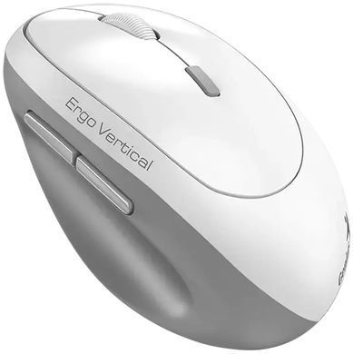 Genius Миша Genius Ergo 8350S, Silent, AI, WL/BT, біло-сірий 31030041401 фото
