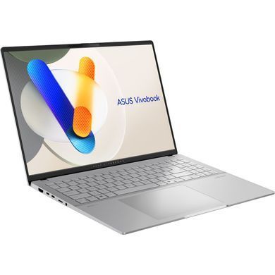 ASUS Ноутбук Vivobook S 16 M5606KA-RI014 16" 3K OLED, AMD AI 5 340, 16GB, F1TB, UMA, NoOS, Серебристый 90NB1593-M000F0 фото
