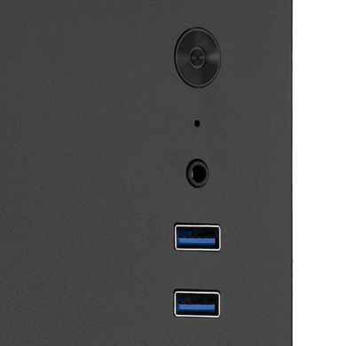 2E Корпус 2E Credo V200B без БЖ, 2xUSB3.0, 1x80мм, VGA 250мм, mATX, чорний 2E-V200B фото