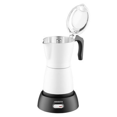 ARDESTO Кавоварка електрична гейзерна 0.3л, мелена, білий CMM-X300W фото