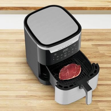Tefal Мультипечь EasyFry&Grill XXL, 1830Вт, чаша-6.5л, сенсорное управл., 8 програм, пластик, серо-черный EY801D15 фото