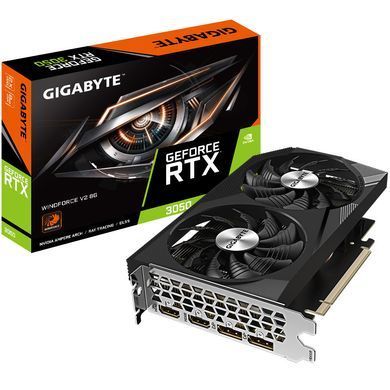 Gigabyte Видеокарта GeForce RTX 3050 8GB GDDR6 WINDFORCE 2 GV-N3050WF2V2-8GD фото