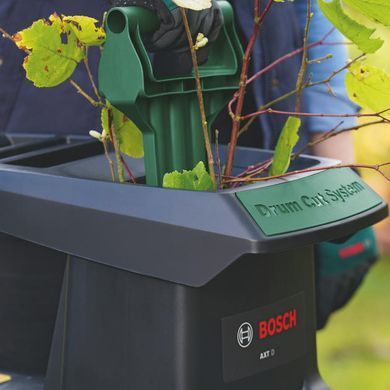 Bosch Измельчитель садовый AXT22D 2200Вт 40 об/мин 38мм 53 л. 31.3кг режущая система Turbine-Cut низкошумная 0.600.803.003 фото