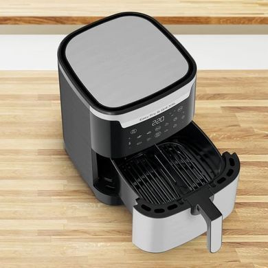 Tefal Мультипечь EasyFry&Grill XXL, 1830Вт, чаша-6.5л, сенсорное управл., 8 програм, пластик, серо-черный EY801D15 фото