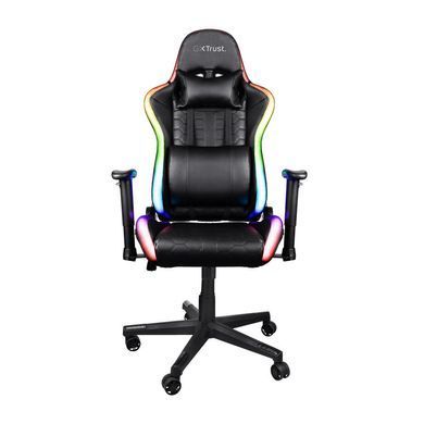 Trust Крісло GXT 716 Rizza, ПУ шкіра, 3D-Armrests, RGB, чорний 25376_TRUST фото