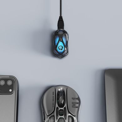 GravaStar Миша Mercury M1 Pro, magnesium alloy body, BT/WL/USB-A, RGB, Battle-Worn GRAVASTARM1PRO_WSM фото