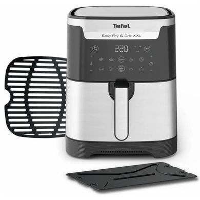 Tefal Мультипечь EasyFry&Grill XXL, 1830Вт, чаша-6.5л, сенсорное управл., 8 програм, пластик, серо-черный EY801D15 фото