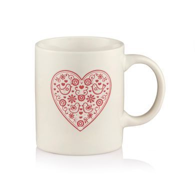ARDESTO Mug Heart, 320ml, ceramic, white AR3074W фото