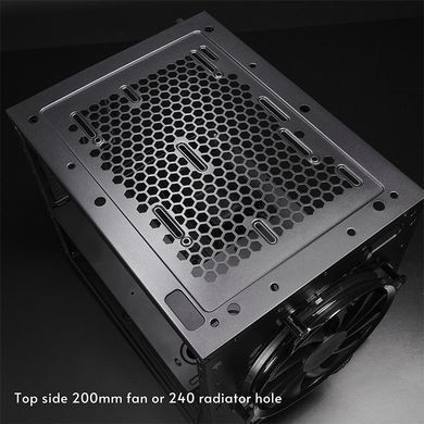 Chieftec Корпус The Cube CI-03B, без БЖ, 2xUSB3.0, 1xUSB3.2 Gen2 Type-C, 1x200мм HDB, VGA 335мм, LCS ready, mATX, чорний CI-03B-OP фото