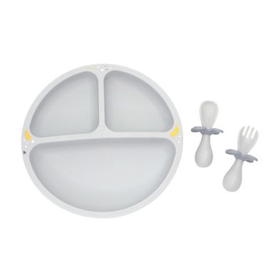 Набор посуды Oribel Cocoon тарелка, ложка, вилка серый OR225-90013 фото