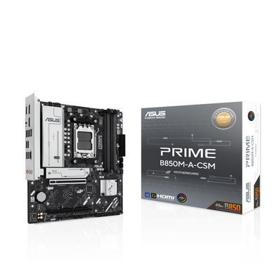ASUS Материнcкая плата PRIME B850M-A-CSM sAM5 B850 4xDDR5 M.2 HDMI DP mATX 90MB1LQ0-M0EAYC фото
