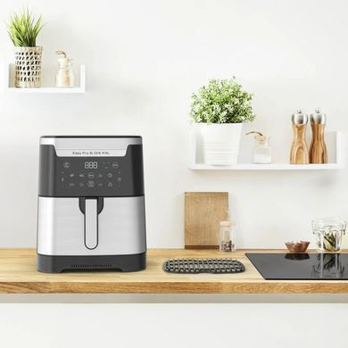 Tefal Мультипечь EasyFry&Grill XXL, 1830Вт, чаша-6.5л, сенсорное управл., 8 програм, пластик, серо-черный EY801D15 фото